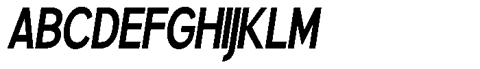 Brigife Bold Condensed Slant Font UPPERCASE