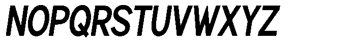 Brigife Bold Condensed Slant Font UPPERCASE