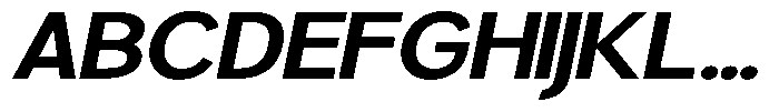 Brigife Bold Expanded Slant Font UPPERCASE