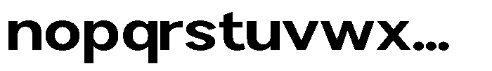 Brigife Bold Expanded Font LOWERCASE