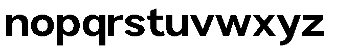 Brigife Bold Semi Expanded Font LOWERCASE