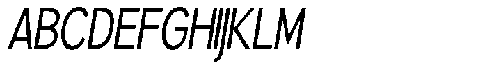 Brigife Condensed Slant Font UPPERCASE