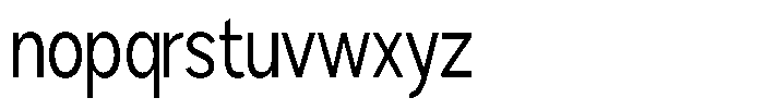 Brigife Condensed Font LOWERCASE