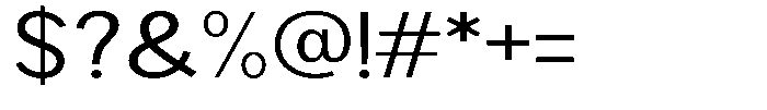 Brigife Expanded Font OTHER CHARS