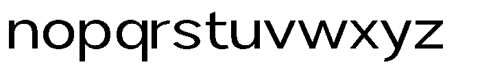 Brigife Expanded Font LOWERCASE