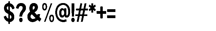Brigife Extra Bold Condensed Font OTHER CHARS