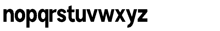 Brigife Extra Bold Condensed Font LOWERCASE