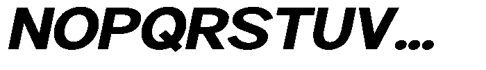 Brigife Extra Bold Expanded Slant Font UPPERCASE