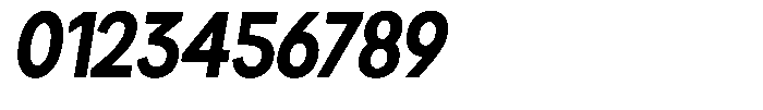 Brigife Extra Bold Semi Condensed Slant Font OTHER CHARS