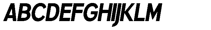 Brigife Extra Bold Semi Condensed Slant Font UPPERCASE