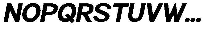 Brigife Extra Bold Semi Expanded Slant Font UPPERCASE