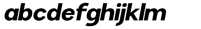 Brigife Extra Bold Semi Expanded Slant FONT