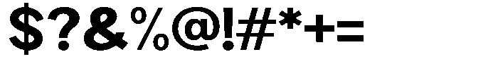 Brigife Extra Bold Semi Expanded Font OTHER CHARS