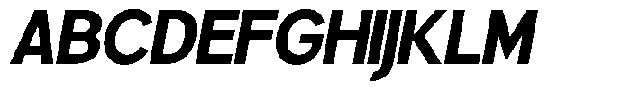 Brigife Extra Bold Slant Font UPPERCASE