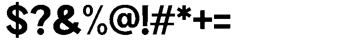 Brigife Extra Bold Font OTHER CHARS