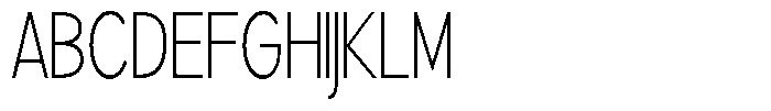 Brigife Extra Light Condensed Font UPPERCASE