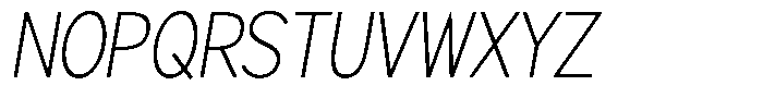 Brigife Extra Light Sem Condensed Italic Font UPPERCASE