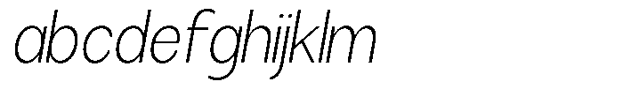 Brigife Extra Light Sem Condensed Italic FONT