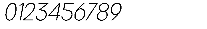 Brigife Extra Light Slant Font OTHER CHARS