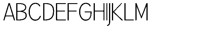 Brigife Extra Light Font UPPERCASE