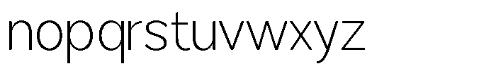 Brigife Extra Light Font LOWERCASE