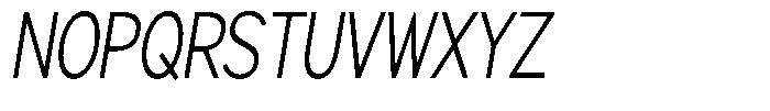 Brigife Light Condensed Slant Font UPPERCASE