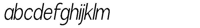 Brigife Light Condensed Slant FONT