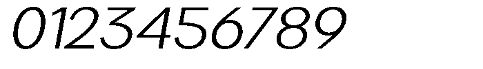 Brigife Light Expanded Slant Font OTHER CHARS