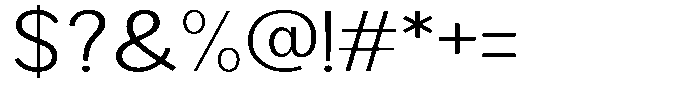 Brigife Light Expanded Font OTHER CHARS