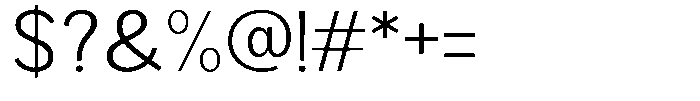 Brigife Light Semi Expanded Font OTHER CHARS