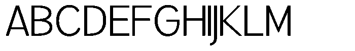 Brigife Light Semi Expanded Font UPPERCASE