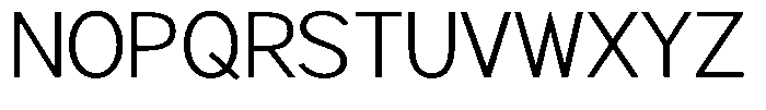 Brigife Light Semi Expanded Font UPPERCASE