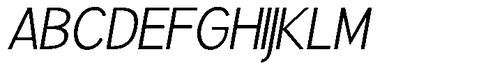 Brigife Light Slant Font UPPERCASE