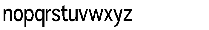 Brigife Medium Condensed Font LOWERCASE