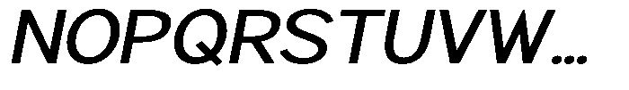 Brigife Medium Expanded Slant Font UPPERCASE
