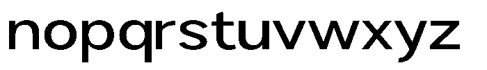 Brigife Medium Expanded Font LOWERCASE