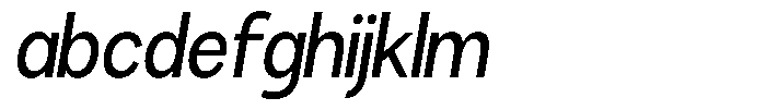 Brigife Medium Semi Condensed Slant FONT