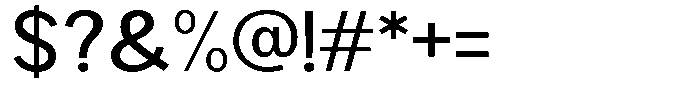 Brigife Medium Semi Expanded Font OTHER CHARS