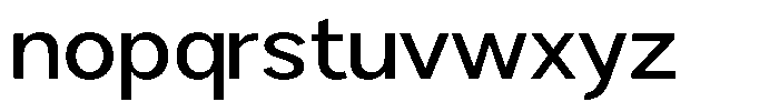 Brigife Medium Semi Expanded Font LOWERCASE