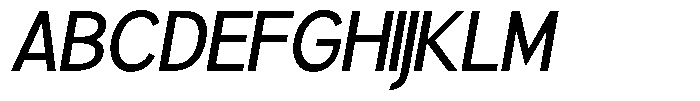 Brigife Medium Slant Font UPPERCASE