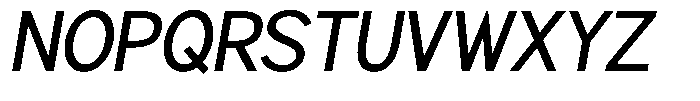 Brigife Medium Slant Font UPPERCASE