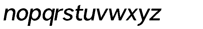 Brigife Medium Slant Font LOWERCASE