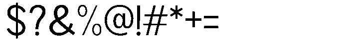 Brigife Regular Font OTHER CHARS
