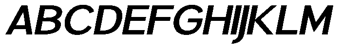Brigife Semi Bold Expanded Slant Font UPPERCASE