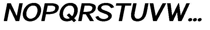 Brigife Semi Bold Expanded Slant Font UPPERCASE