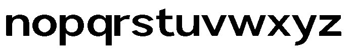 Brigife Semi Bold Expanded Font LOWERCASE