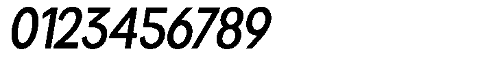 Brigife Semi Bold Semi Condensed Slant Font OTHER CHARS
