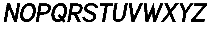 Brigife Semi Bold Slant Font UPPERCASE
