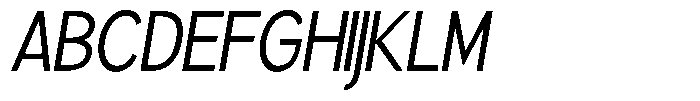 Brigife Semi Condensed Slant Font UPPERCASE