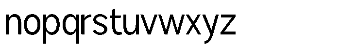 Brigife Semi Condensed Font LOWERCASE
